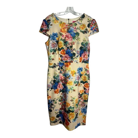 Betsey Johnson Multicolor Floral Midi Dress - Picture 2 of 9
